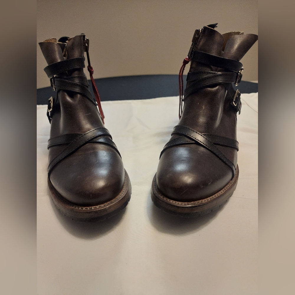 Freebird by Steven Brown Ankle Booties with Buckle Detail